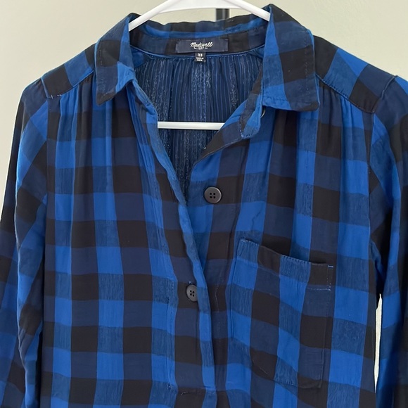MADEWELL Latitude Shirtdress in Buffalo Check Plaid - Picture 9 of 10